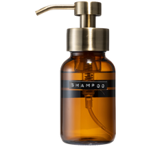 Afbeelding in Gallery-weergave laden, Shampoo zonder siliconen 'shampoopomp glas bruin messing'